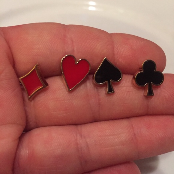 ❤️ ♠️♦️ ♣️ Awesome 4 piece set of card suit poker pins - Picture 6 of 7